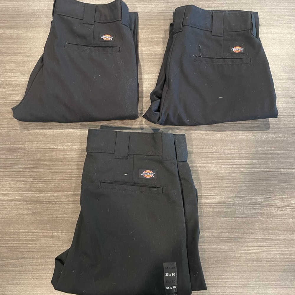 Lot of 3 black dickies
